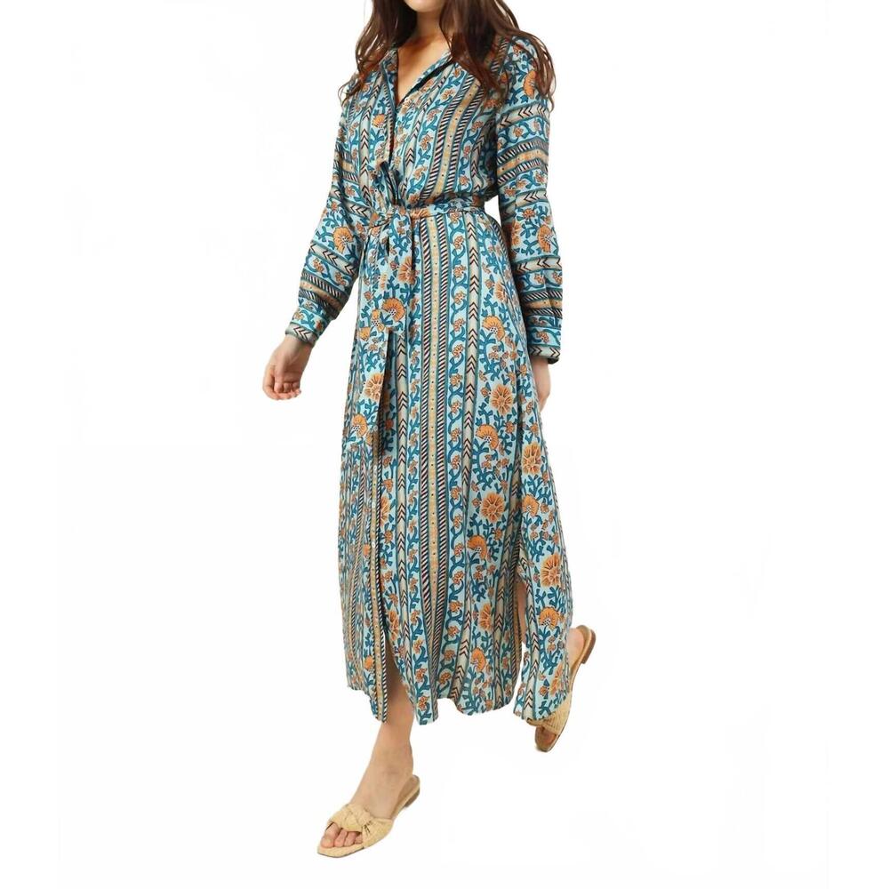 NEW OMIKA emma shirt dress in nirali regatta - Picture 3 of 5